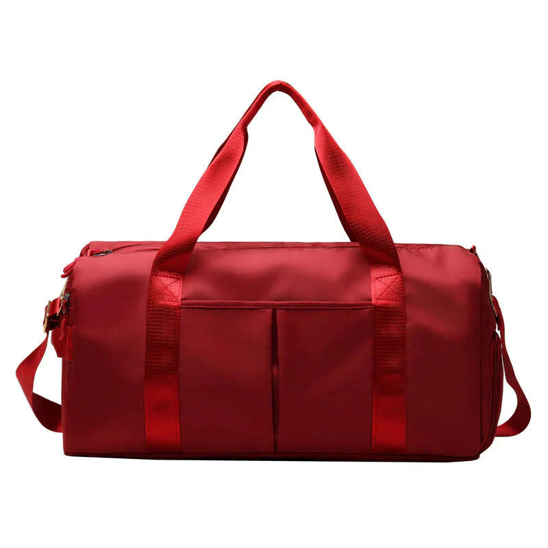 Waterproof duffel bag color swatch red
