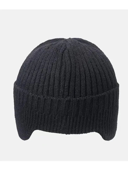 Winter knitted hat for men color swatch navy
