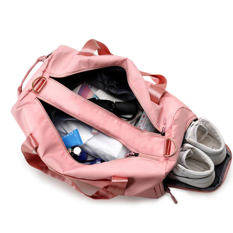 Waterproof duffel bag color swatch red