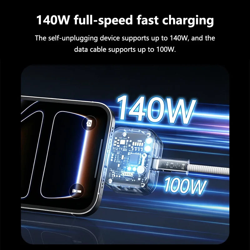 SmartCharge 140W Auto-Stop USB C Charger