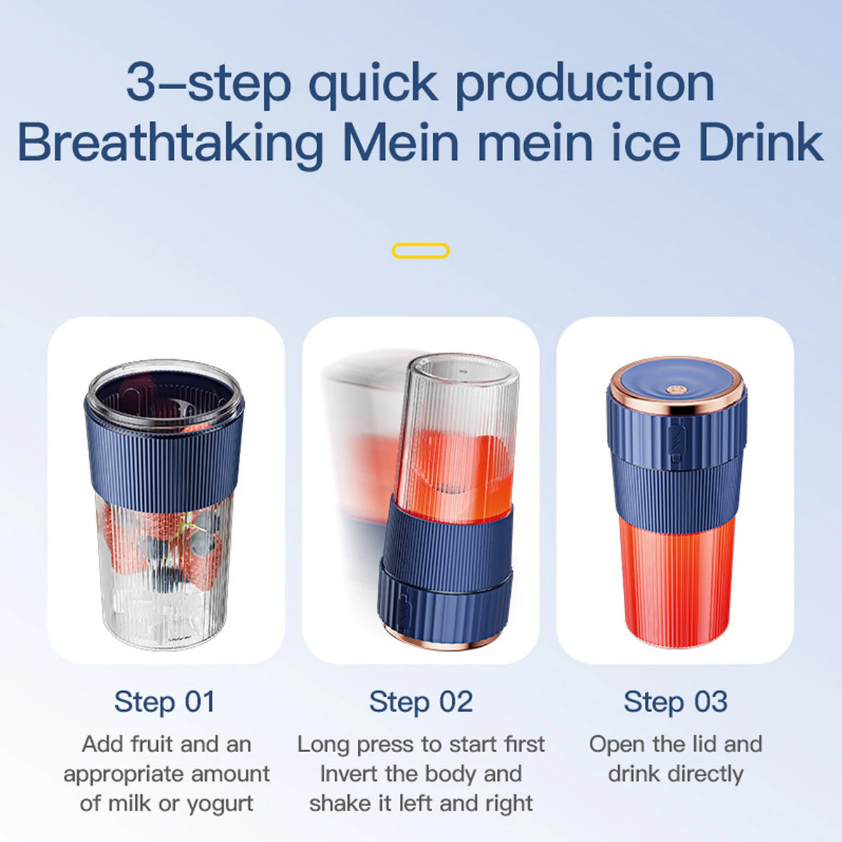 Premium Portable Wireless Blender