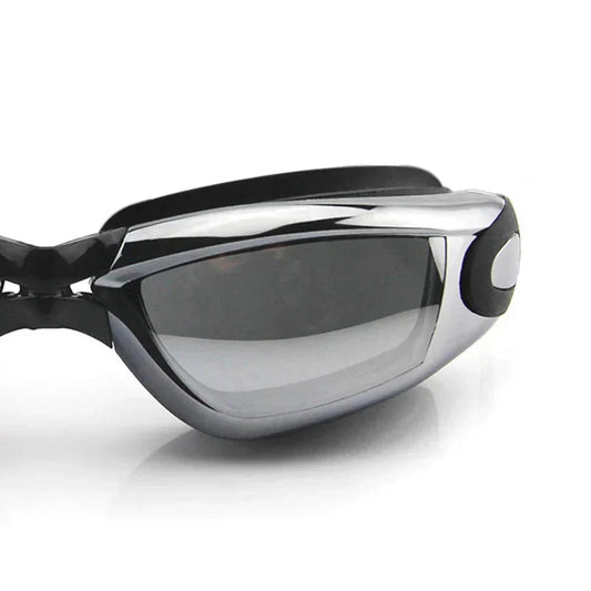Anti-fog swimming goggles front view